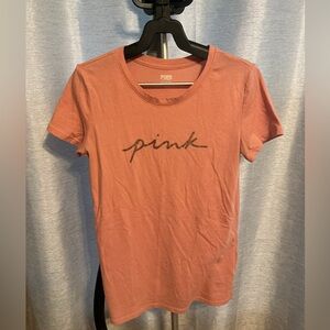 Victoria’s Secret PINK Graphic Tee — Light Pink / Size XS